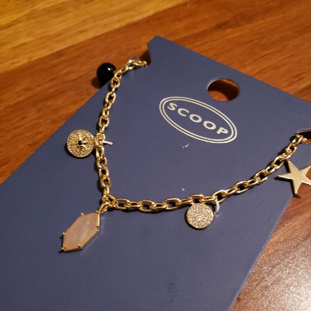14KT Gold Necklace with Charms
